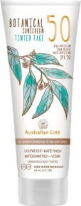 Bild von Australian Gold BOTANICAL Sunscreen SPF 50 Tinted Face medium skin tones