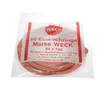 Picture of Weck, Einkochring 10tlg rot, D 108/94mm, rot, 222271016