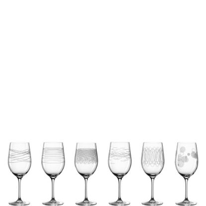 Bild von Leonardo, Weinglas 6er mit Diagravur im GK, Casella, D67mm, 430ml, klar