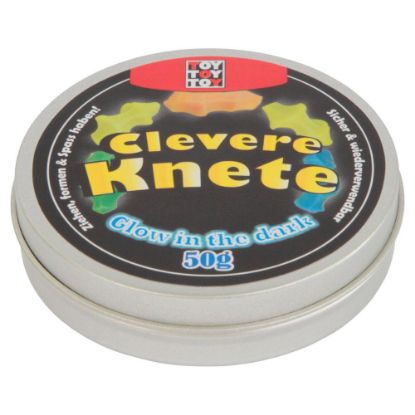 Picture of ToyToyToy, Clevere Knete Glow in the Dark 50gr sortiert, D8,5cm, 170401-D