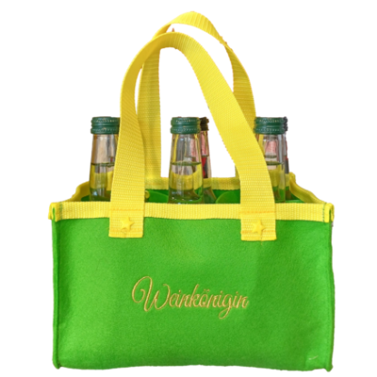 Bild von Flaschen Tasche "Weinkönigin", Filztasche, Getränketasche in verschiedenen Farben