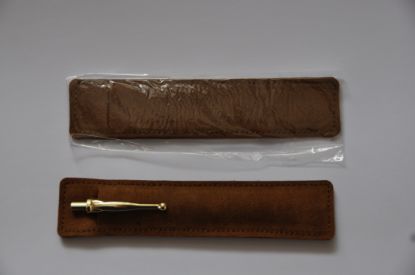 Bild von Kugelschreiber Schutzhülle, Textil im Lederdesign (ohne Kugelschreiber)