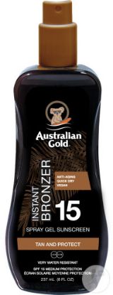 Bild von Australian Gold Spray Gel SPF 15 mit Bronzer