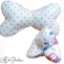 Picture of Leseknochen "Beste Mama" – Handgemachtes Nackenkissen mit Stickerei